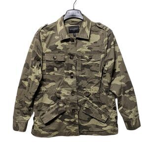 BANANA REPUBLIC Modern Fit Camo Utility Surplus Jacket Small Petite